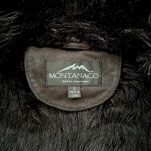 Montana Co Clothing Company | Faux Fur Suede Jacket | Small | Black | $30 - Picture 2 of 7